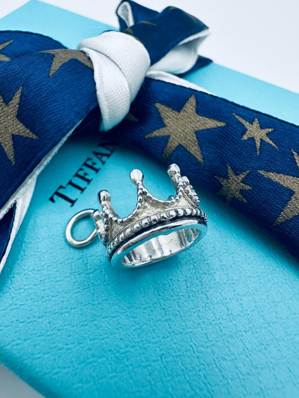 Tiffany & Co. Crown Charm for Bracelet or Necklace in Sterling Silver
